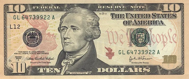 Billete de 10 dólares: tu descuento