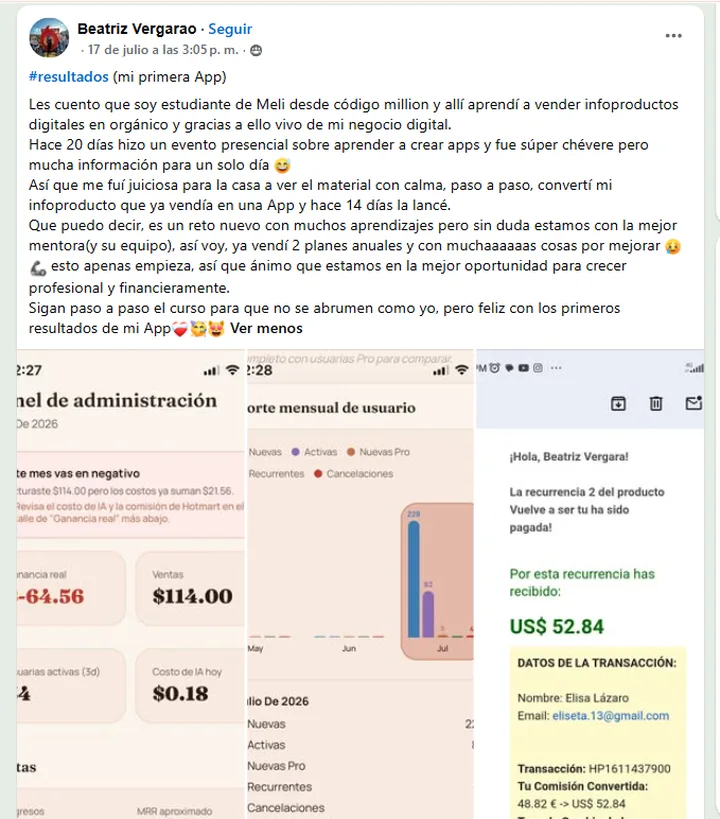 Testimonio de Beatriz, alumna de Rentas Inteligentes