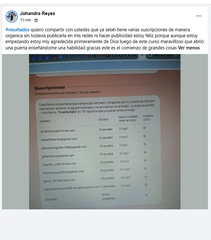 Testimonio de Johandra, alumna de Rentas Inteligentes