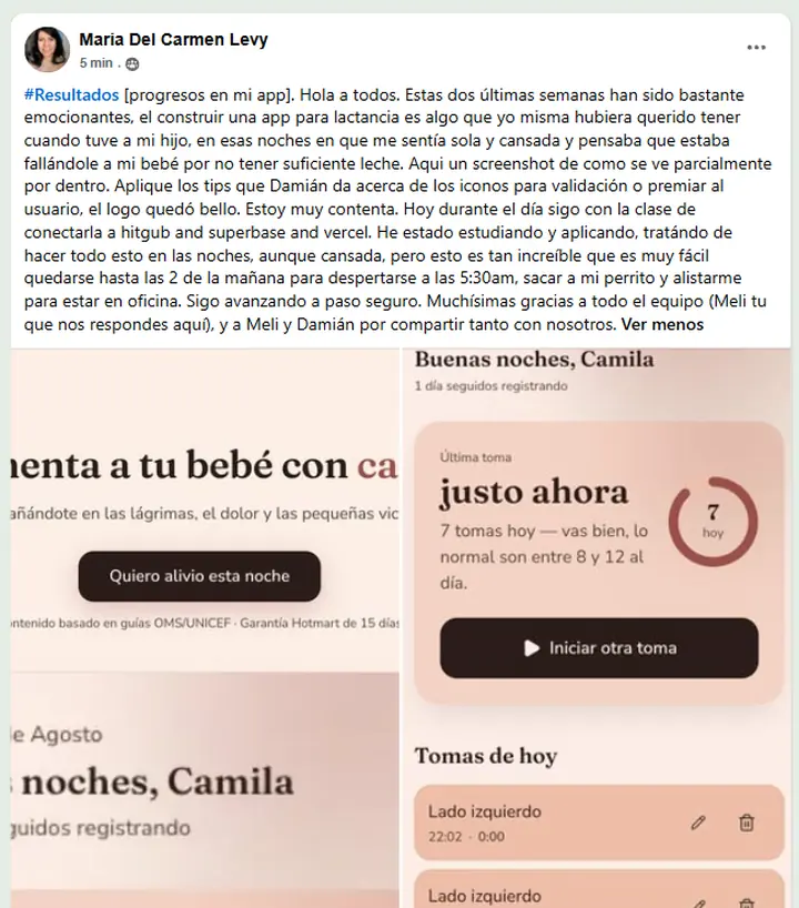 Testimonio de María del Carmen, alumna de Rentas Inteligentes